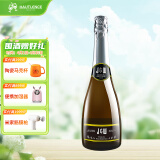 艾加（JW）艾槟无醇无酒精起泡酒葡萄酒香槟瓶型气泡酒 送礼0度葡萄汁 白葡萄99%果汁750ml单支装