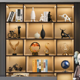 贝汉美（BHM）高档轻奢总经理办公室摆件工艺品高端大气创意客厅书房酒柜装饰品 高端大气上档次16件套B