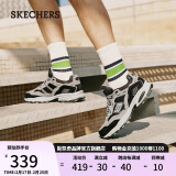 斯凯奇（Skechers）男鞋春季复古潮流老爹鞋厚底增高鞋防滑透气休闲运动鞋237067