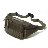 斯帕曼胸包男2026新款男士腰包男时尚单肩包轻便手机包牛津布男包斜挎男 绿色