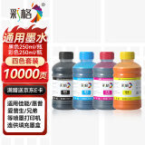 彩格适用佳能 喷墨打印机墨水PG-845 815 840 48 87墨盒墨水 250ML连供填充彩色墨盒通用墨水染料 四色套装墨水