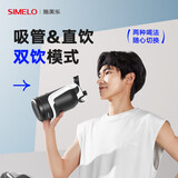 SIMELO保温杯大容量吨桶大肚杯316L不锈钢旅行壶户外运动水壶2L太空黑