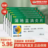葵花 蒲地蓝消炎片 0.24g*40片 清热解毒用于疖肿  抗炎消肿咽炎 扁桃体炎 葵花药业 5盒装