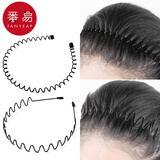 番易发箍/男A1v111-短发洗脸碎发卡不勒头男黑色波浪背头隐形头箍女捆 漩涡款发箍+反山款发箍