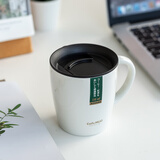 阿司倍鹭（ASVEL）杯子家用带盖不锈钢保温杯办公室水杯情侣杯随手咖啡杯牛奶杯 白色/330ml