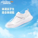 Skechers斯凯奇自营儿童运动鞋女大童跑步鞋轻便减震魔术贴童鞋302429L