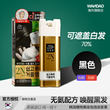 爱茉莉（Amore）爱茉莉染发剂泡沫韩国植物黑染泡泡染发膏遮白发无刺激 2N 黑色（1盒）