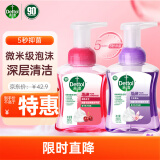滴露（Dettol）洗手液泡沫樱桃250ml+兰花250ml 5秒抑菌泡沫儿童可用泡泡洗手