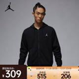 耐克（NIKE）JORDAN ESSENTIALS 男子全长拉链开襟法式毛圈连帽衫 FQ1867-010 L