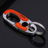 欧美达男士腰挂创意汽车钥匙扣高档家用钥匙链商务简约锁匙扣挂件钥匙环 橙色