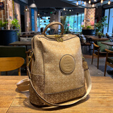 ESDS香港品牌复古双肩包女情人节旅游轻便休闲两用背包女士出行书包女 主图色（专柜礼盒套装）