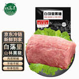 白荡里安徽发货 黑猪里脊肉净重2斤 通脊肉外脊猪柳肉猪肉生鲜源头直发