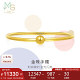 周生生足金光面黄金手镯传承素圈圆棍90194K计价07圈11.9克