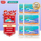 屈臣氏 细滑深洁牙线棒双线款50支6盒300支 清洁齿缝超细便捷牙签家庭装