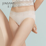 金三塔女式内裤女真丝花边低腰无痕三角裤NZF9C218 浅肤色1132 L