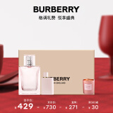 博柏利（BURBERRY）红粉恋歌女士香水礼盒(30ml+馥郁5ml+香薰蜡烛) 生日新年礼物