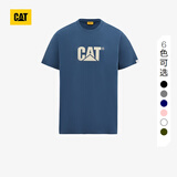 CAT卡特春新品男凉感设计反光logo印花短袖T恤轻户外 藏青 L