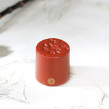 百年利永宜兴手工紫砂茶宠摆件原矿朱泥龙纹盖置盖托茶玩功夫茶具配件 龙纹盖置