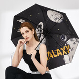 C'mon全自动晴雨伞三折防晒遮阳伞太阳伞女防紫外线 银河系自动伞