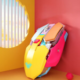 狼蛛狼蛛SC300无线充电鼠标游戏专属吃鸡CF家用静音台式电脑办公通用 炫彩拼色（静音版）混光