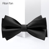 FitonTon【结婚季】领结男新郎伴郎商务正装婚礼英伦蝴蝶结双层礼盒装