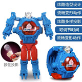 漫趣侠奥特曼手表儿童手表3-6岁变形赛罗发光投影玩具手表儿童版男女孩 【质量保证】赛罗奥特曼【变形+投影+时间】