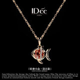 IDee  CREATIVE IDER FOR YOU法国IDee可爱小鱼项链女孩时尚吊坠气质甜美挂坠饰品配饰生日礼物 链长40+5cm 吊坠尺寸2*2.5cm