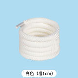 针品园粗螺纹黑色白色彩色男女黄油形开口笑粗鞋带大头鞋面包圆形鞋带绳 白色 一双120cm