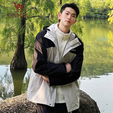 骆驼户外(CAMEL)冲锋衣男女防污防水三合一两件套冲锋衣男 A13CA70125