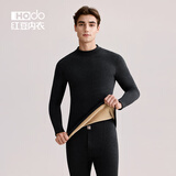 红豆（Hodo）情侣高领保暖内衣女加厚加绒色纺男中老年秋冬季内衣秋衣裤套装 星空黑-男士（加厚加绒） 175/100