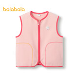 巴拉巴拉童装宝宝保暖背心冬季加厚摇粒绒儿童马甲男女童加绒208424171204
