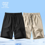 JEANSWEST LIFE真维斯冰丝短裤男夏季薄款休闲速干透气跑步五分裤宽松运动裤子男