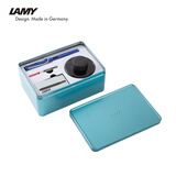 凌美（LAMY）钢笔礼盒 狩猎系列蓝色 EF0.5mm金属大礼盒 商务办公学生练字文具 企业团购节日礼品