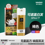 爱茉莉（Amore）爱茉莉染发剂泡沫韩国植物黑染泡泡染发膏遮白发无刺激 5N 褐色（1盒）