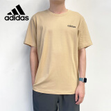 阿迪达斯 （adidas）棉夏简约男装运动半袖时尚潮流T恤 L码