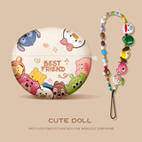 优思顿适用于华为FreeClip2保护套freebuds pro4保护套freebud7i硅胶新款蓝牙耳机壳耳夹款高级感情侣 【Q版头像+卡通挂链】磨砂软壳-支持戴套充电 华为 FreeClip