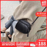 viney包包女包牛皮斜挎包单肩包小包轻奢生日礼物送女友老婆 【黑色】实用高端洋气小圆包