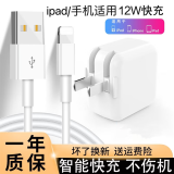 原奘 适用苹果iPad充电器12W平板air4数据线mini5/4充电头Air3充电线ipad7/air2/Pro/14 8 7XR/X se xs 【iPad套装】12W快充+2米快充线