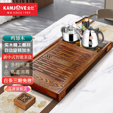 金灶（KAMJOVE）鸡翅木实木全自动上水茶盘木雕茶台茶海茶具套装整套茶盘 R-350A 搭配K9智能茶炉