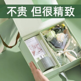 鸿迪香薰蜡烛礼盒香氛高级实用情人节礼物生日礼物送女友永生香皂花 栀子花【香薰礼盒装】