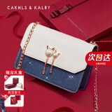 CAKNLS KALRY CK轻奢包包女包单肩包女斜挎包品牌奢侈送老婆女友生日礼物女 CK-05蓝色