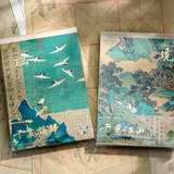 云水墨 小王子贺卡书签治愈温暖海报明信片信笺集收册信封信纸手写浪漫高级ins教师节送老师朋友生日礼物 千年画韵信签集-千岁鹤归