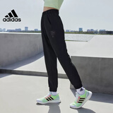 阿迪达斯（adidas）正品女裤 夏季梭织透气跑步瑜伽运动裤小脚裤休闲裤长裤女 GR3744/收脚/暗标/主图款 S
