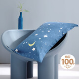 百丽丝水星家纺出品枕头套单件 全棉枕套枕巾纯棉枕头罩枕套一对48x74cm