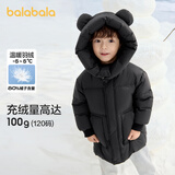 巴拉巴拉儿童羽绒服中长款连帽男童女童冬装2024外套保暖童装208424107242