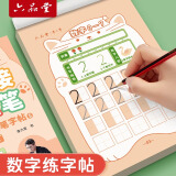 六品堂数字练字帖1-6年级点阵控笔训练字帖小学生幼小衔接练字本硬笔书法偏旁初学者入门套装专用儿童幼儿园