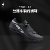 SPECIALIZED闪电 TORCH 1.0 入门款 男/女式公路自行车骑行锁鞋透气舒适 黑色 42