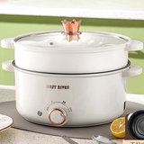 刻电德国全自动一体炒菜电炒锅多功能料理锅蒸煎炒涮不粘电火锅电蒸锅 德国双机芯：可爆炒【活动送蒸笼】仅今日 防干烧丨特厚2.5升【1-3人用】十年质保