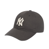 【95成新】MLB帽子男女棒球帽四季大标软顶遮阳鸭舌帽3ACP6601N-50CGS-F/炭灰色