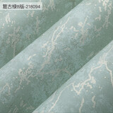 沪达墙纸美式乡村田园无纺布墙纸小碎花欧式卧室客厅墙面电视背景墙壁纸 复古绿218094( 刷胶/非自粘)